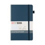 Sakura Cuaderno de tapa dura papel cuadriculado 13x21 cm Índigo oscuro